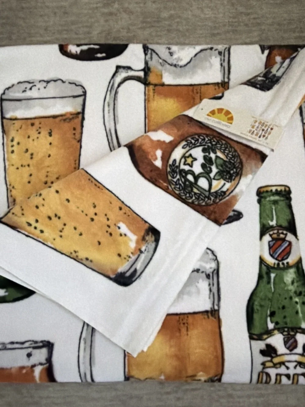 C&C California Beer Print Beach Towel